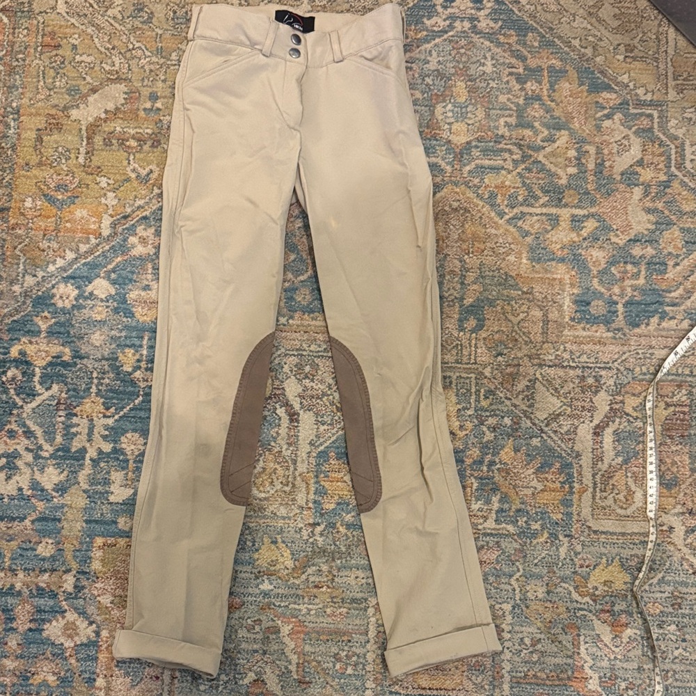 Equestrian jodhpurs HKM Girls Size 11-12 Beige Riding Pants